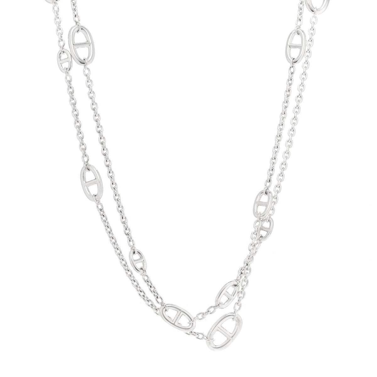 Hermès Sterling Silver Farandole Necklace 160