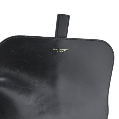 Saint Laurent Suede Le Monogramme Satchel Black