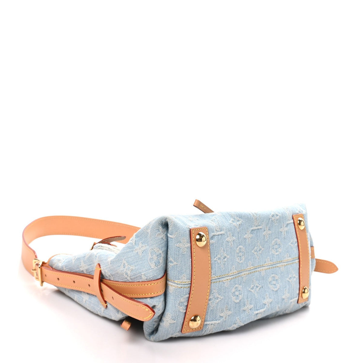 Louis Vuitton Monogram Denim CarryAll PM Sky Blue