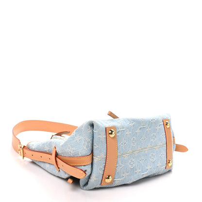 Louis Vuitton Monogram Denim CarryAll PM Sky Blue