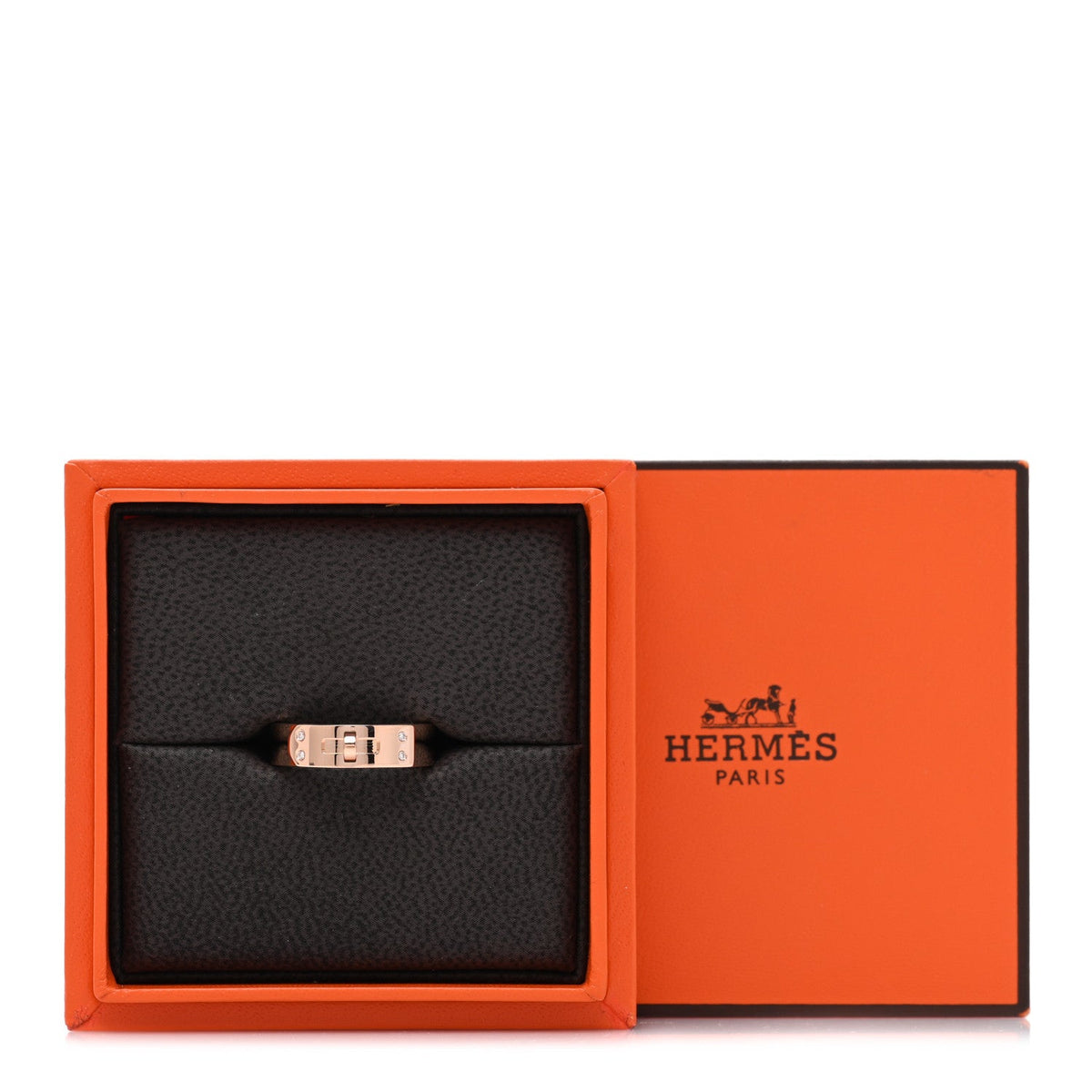 18K Rose Gold Diamond PM Kelly Ring 52 6