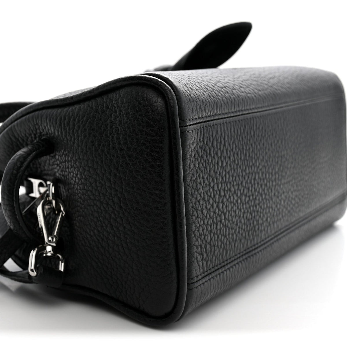 Jacquemus Grained Calfskin Le Petit Turismo Black