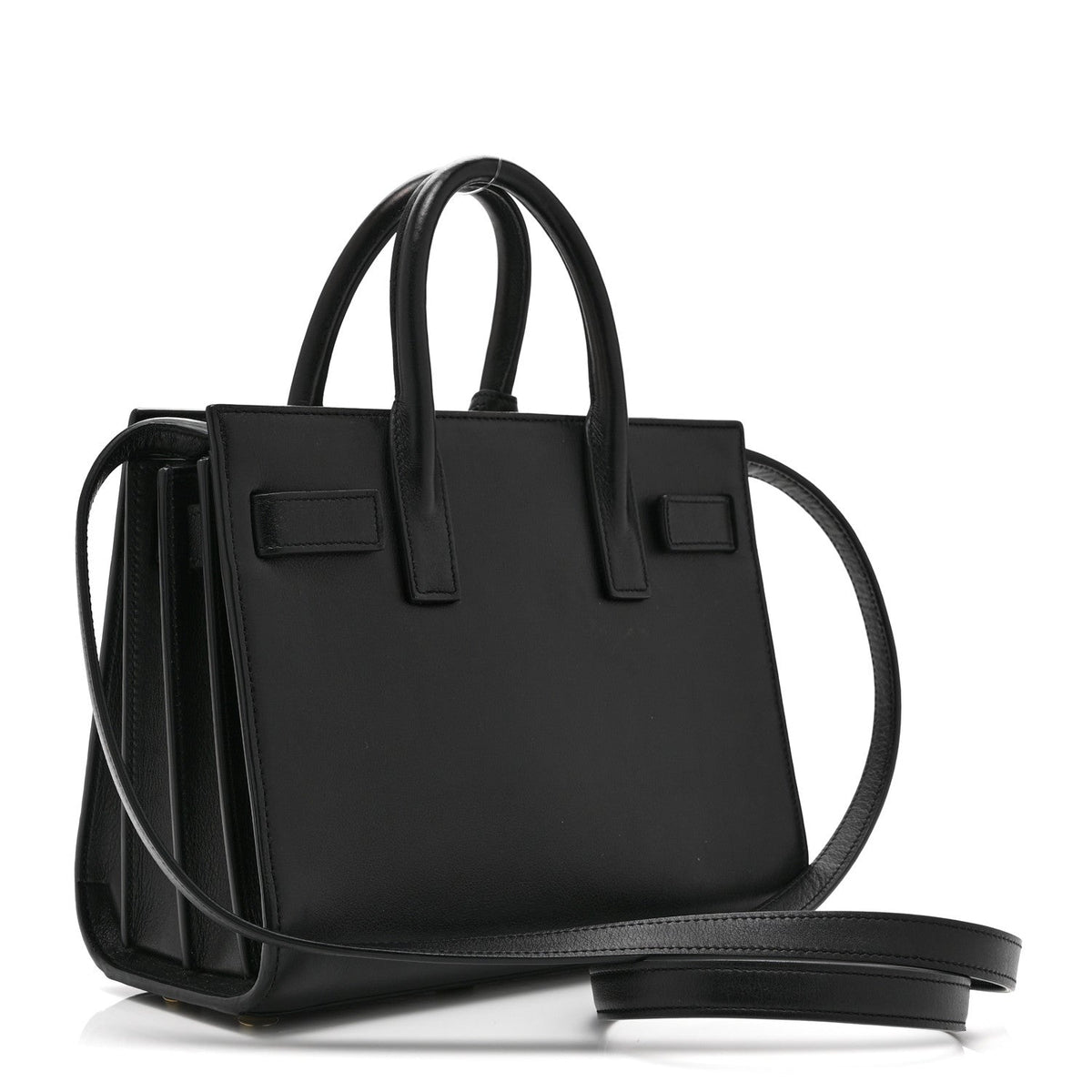 Saint Laurent Calfskin Nano Sac De Jour Black