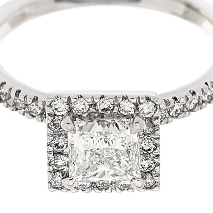 Parker & West 18K White Gold Diamond 0.96ctw Princess Cut Engagement Ring 52 6