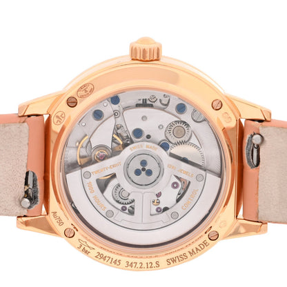 Jaeger-LeCoultre 18K Red Gold Diamond 27.5mm Rendez-Vous Watch Silver Q3512520
