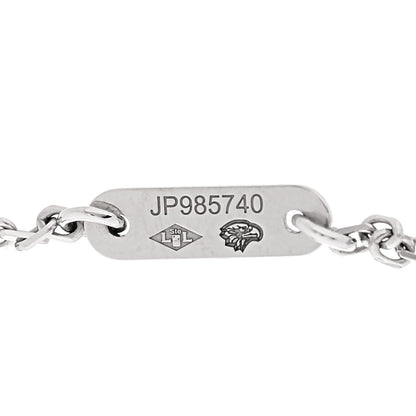 Van Cleef & Arpels 18K White Gold Diamond Sweet Alhambra Bracelet