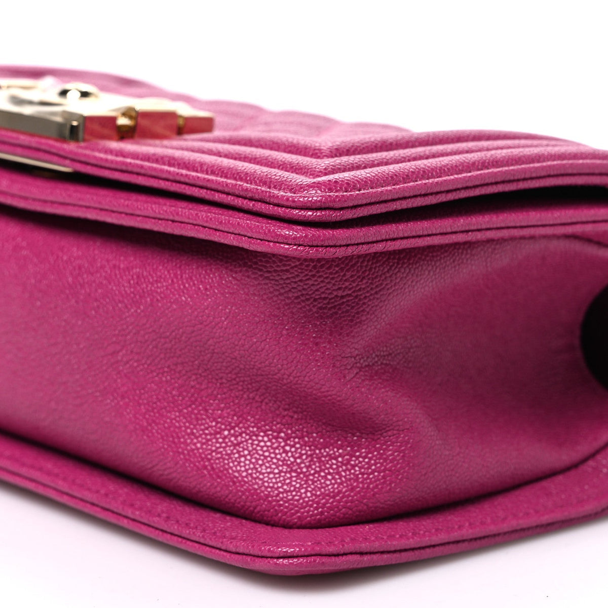 Chanel Caviar Quilted Small Boy Flap Fuchsia