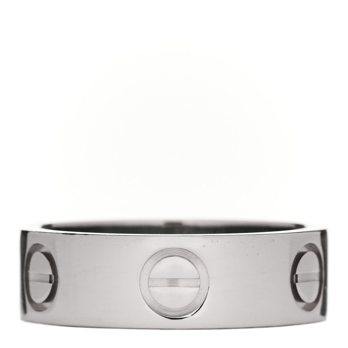 Cartier 18K White Gold 5.5mm LOVE Ring 49 5