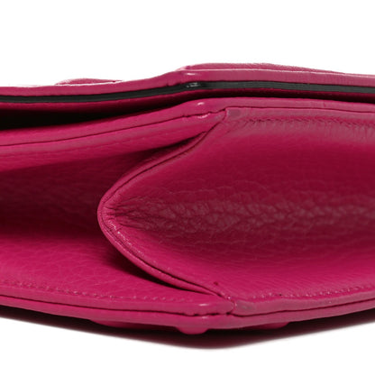 Christian Dior Grained Calfskin Medium Diorama Flap Bag Pink