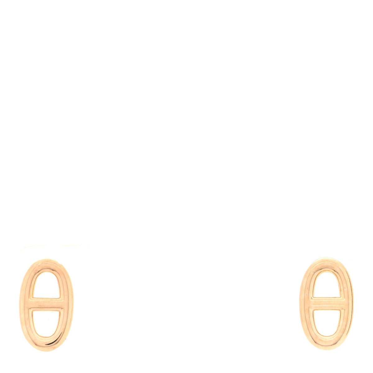 Hermes 18K Rose Gold TPM Farandole Stud Earrings
