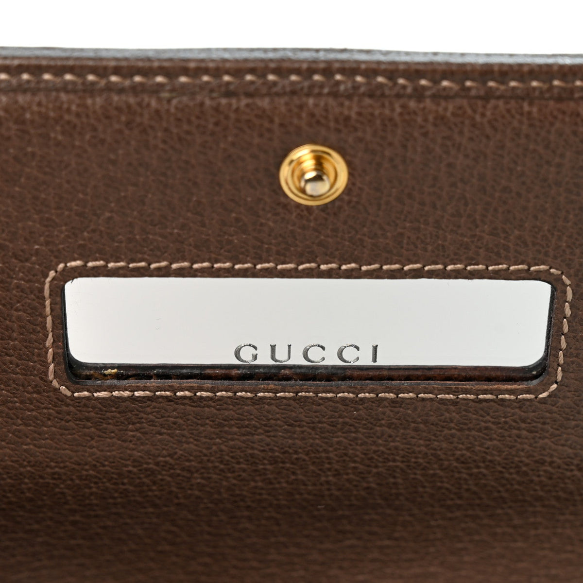 Gucci GG Supreme Monogram Web Ophidia Wallet On Chain Brown