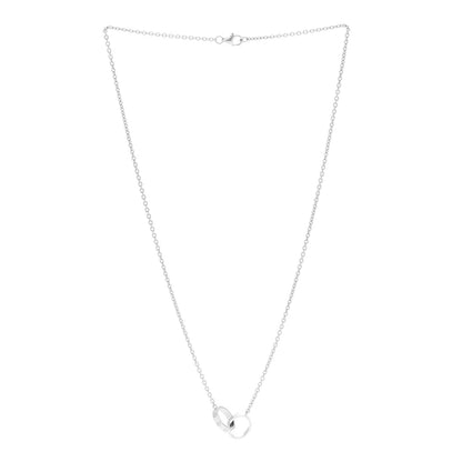 Cartier 18K White Gold Interlocking LOVE Necklace