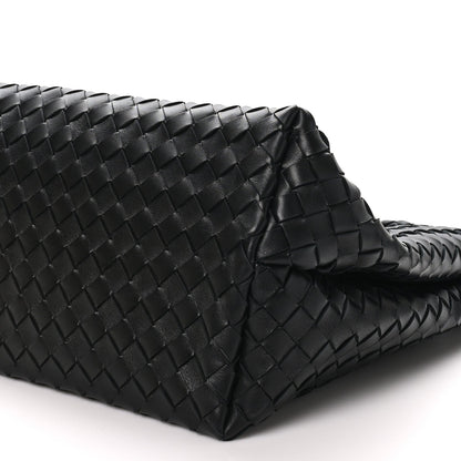 Bottega Veneta Nappa Intrecciato Large Andiamo Shoulder Bag Black