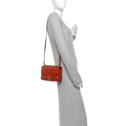 Chanel Calfskin Chevron Quilted Small Medal Flap Red 1984020