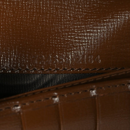 Gucci GG Supreme Calfskin Blondie Wallet on Chain Beige Brown