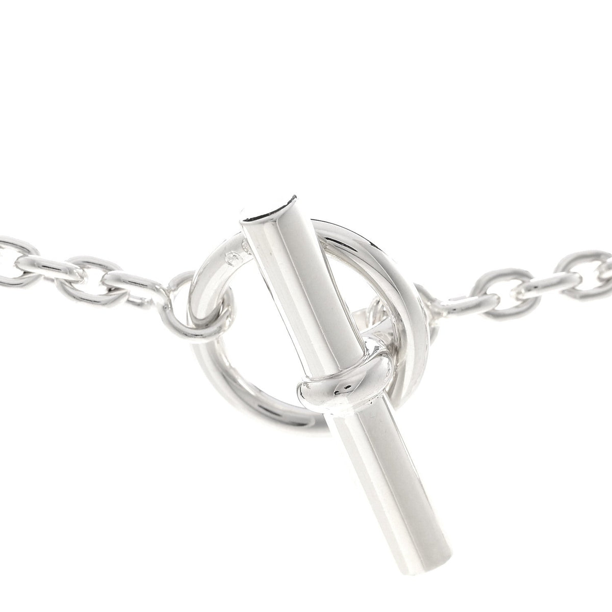 Hermes Sterling Silver Farandole Necklace 80