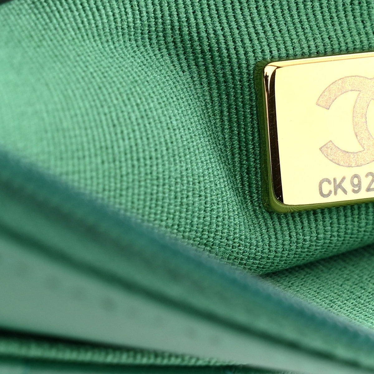 Chanel Lambskin Quilted Wallet On Chain WOC Green