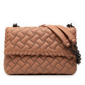 Olimpia Crossbody Intrecciato Microstuds Lambskin Small