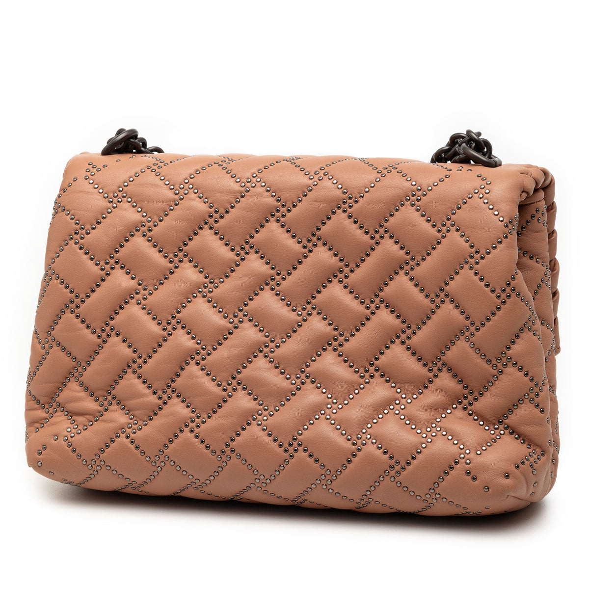 Olimpia Crossbody Intrecciato Microstuds Lambskin Small