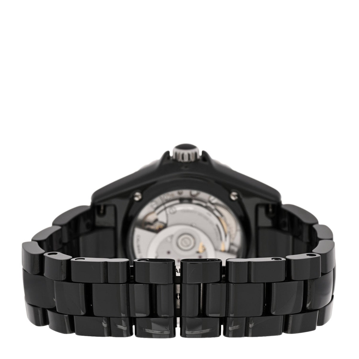 Chanel Stainless Steel Ceramic 38mm J12 Phantom Watch Black