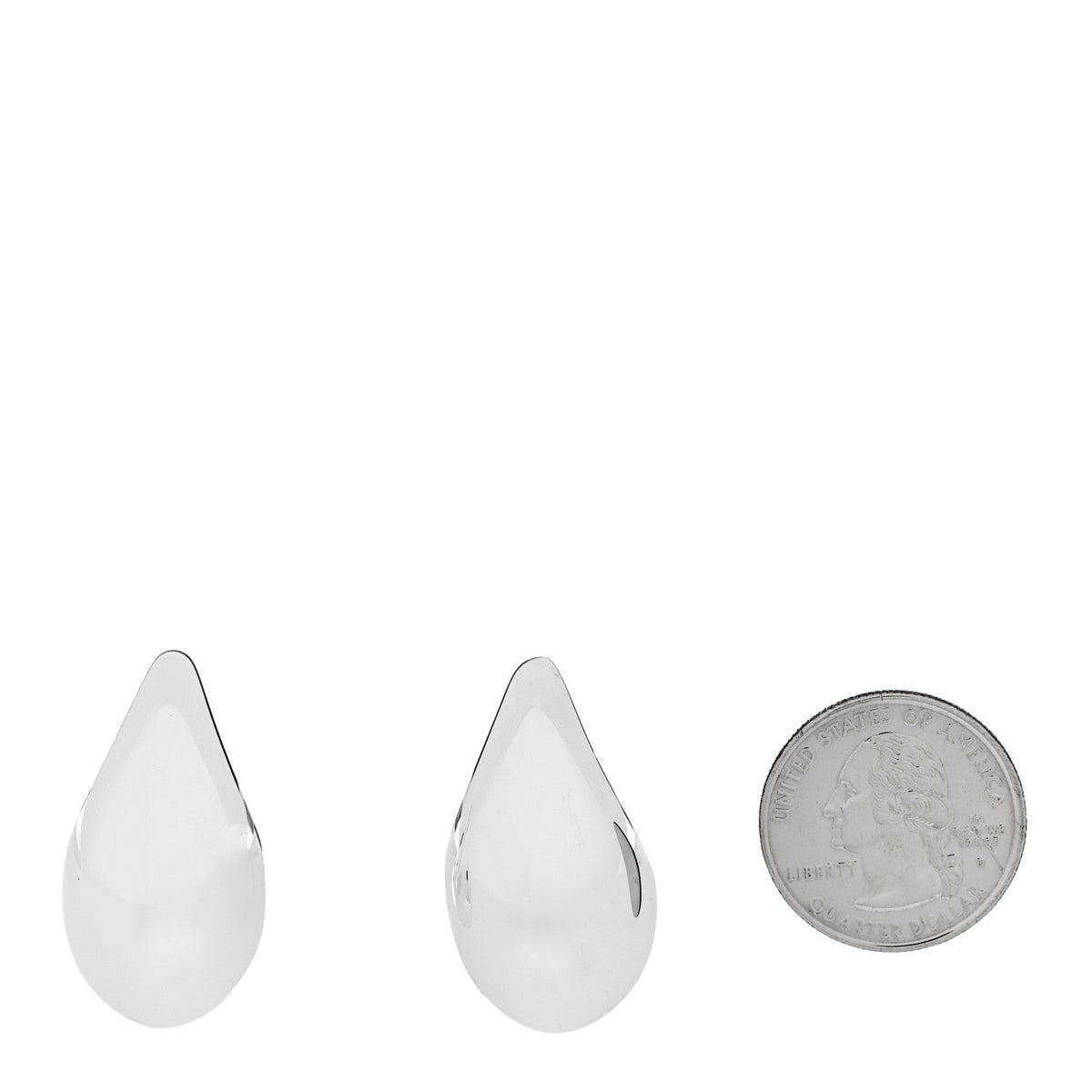 Bottega Veneta Sterling Silver Small Drop Earrings
