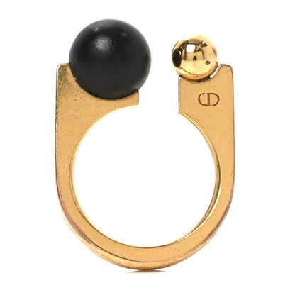 Christian Dior Metal Tribales New Look Ring Black Gold 6