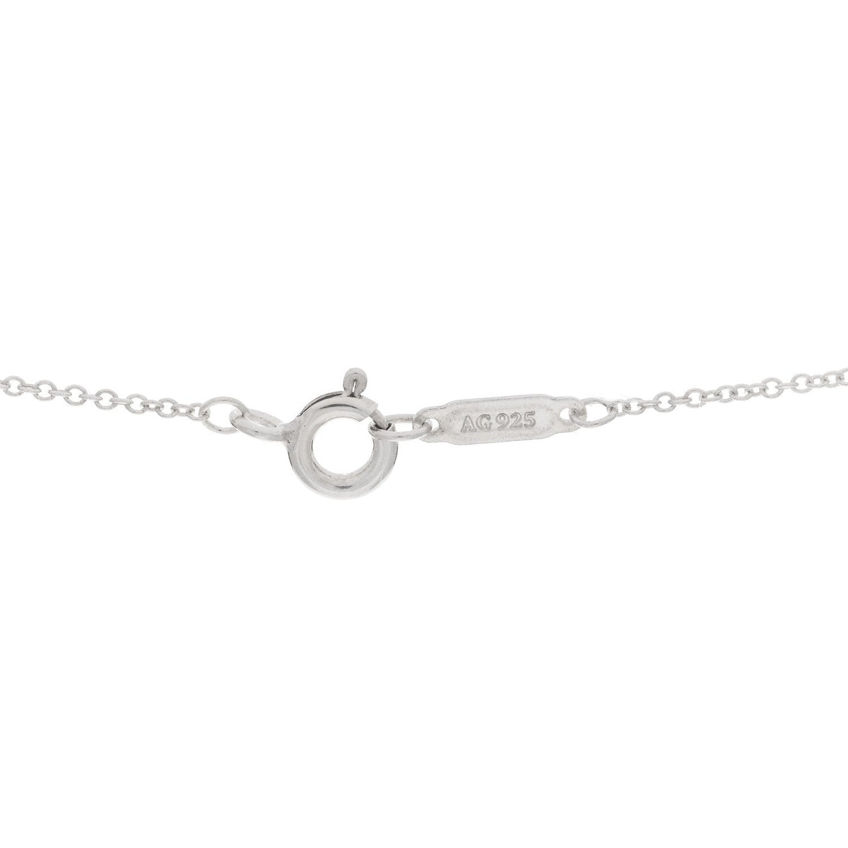 Tiffany Sterling Silver Twist Knot Pendant Necklace 40.6cm