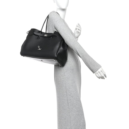 Balenciaga Smooth Calfskin Medium Bel Air Carry All Bag Black