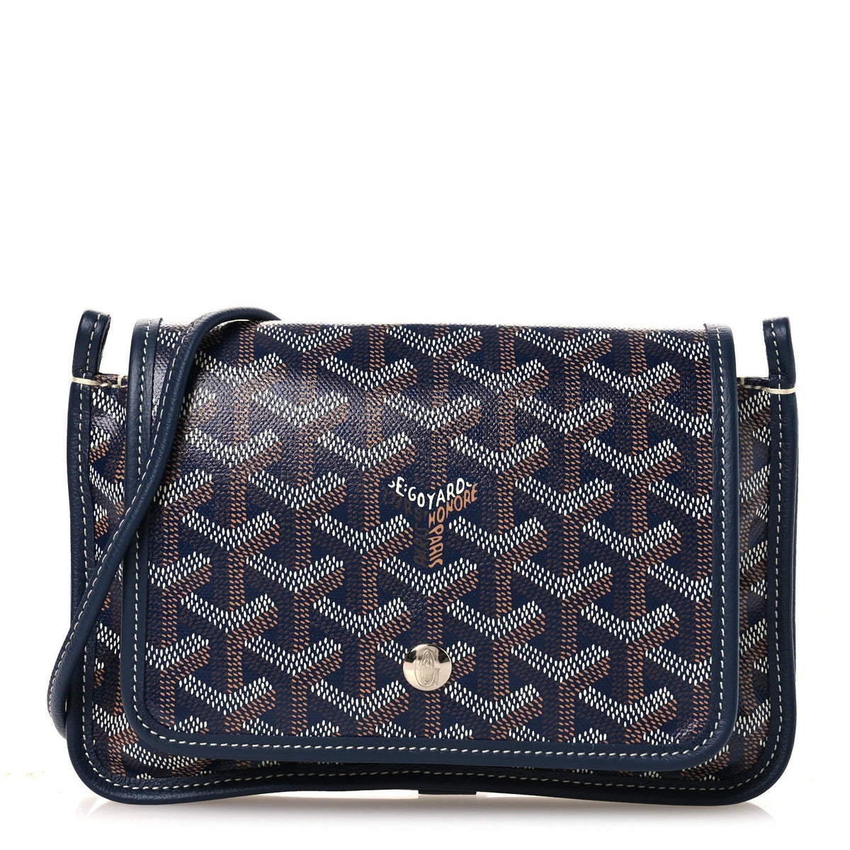 Goyard Goyardine Plumet Wallet Clutch Navy 1901295