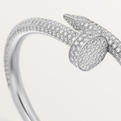 18K White Gold Diamonds Cartier Juste un Clou Large Model Bracelet