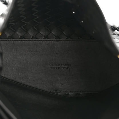 Bottega Veneta Nappa Intrecciato Medium Andiamo Shoulder Bag Black