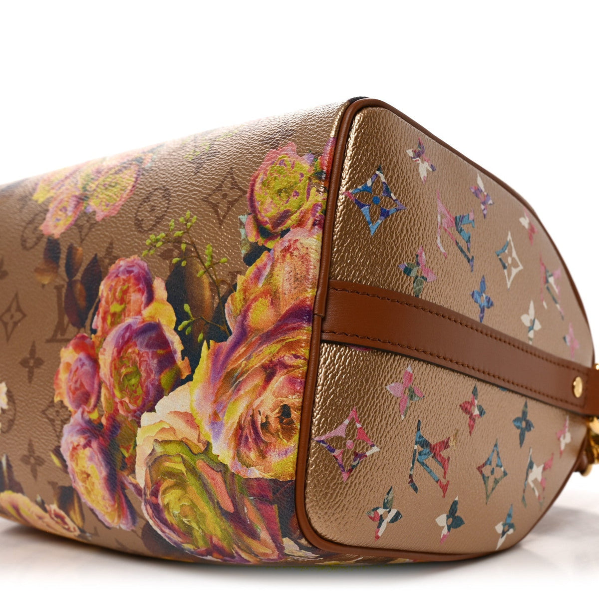 Louis Vuitton Canvas Monogram LV Garden Speedy Bandouliere 25 Gold
