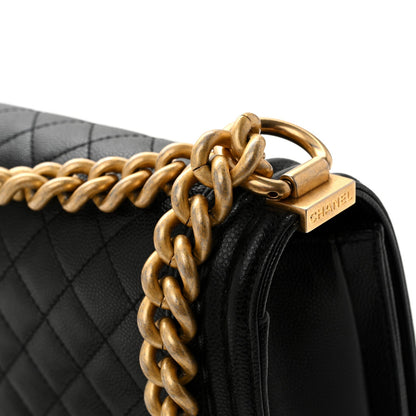 Chanel Caviar Quilted Medium Boy Flap Black 1988486