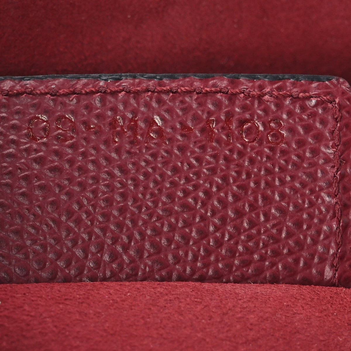Christian Dior Grained Calfskin Saddle Bag Red