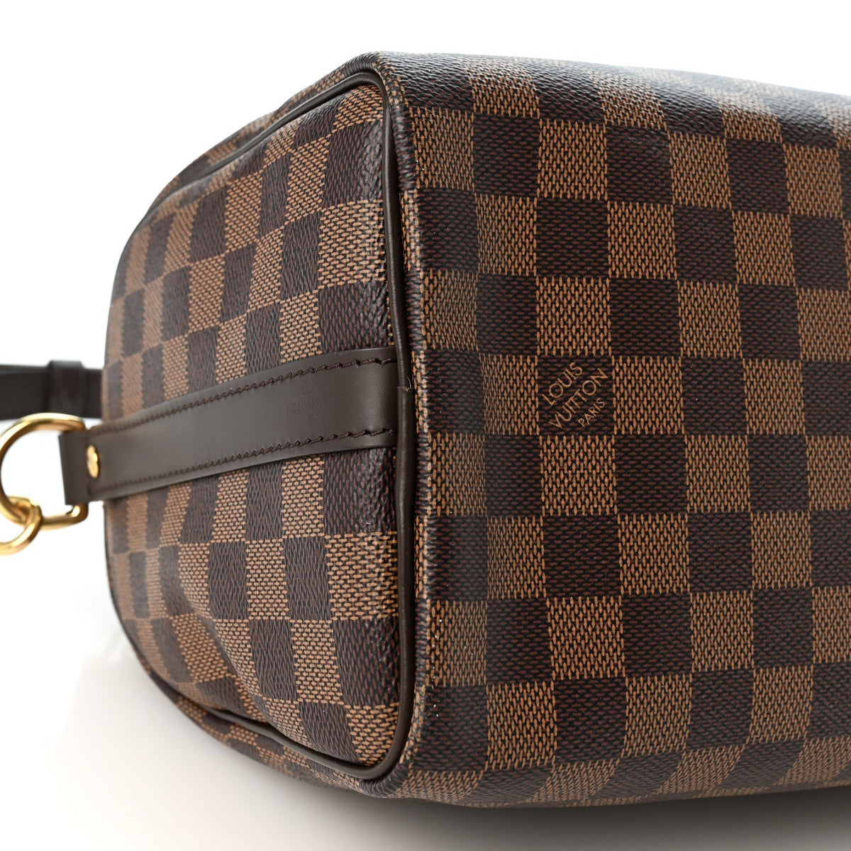 Louis Vuitton Damier Ebene Speedy Bandouliere 25 Brown