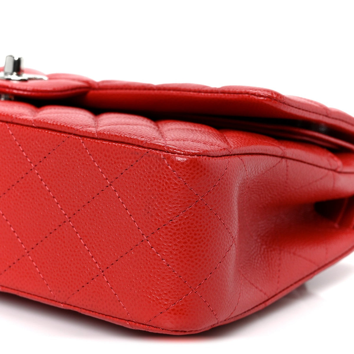 Chanel Caviar Quilted Medium Double Flap Red