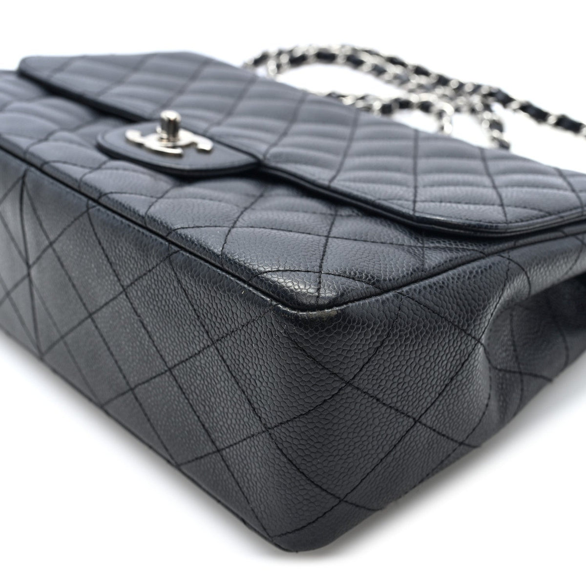 Chanel Caviar Quilted Jumbo Single Flap Black 1898027