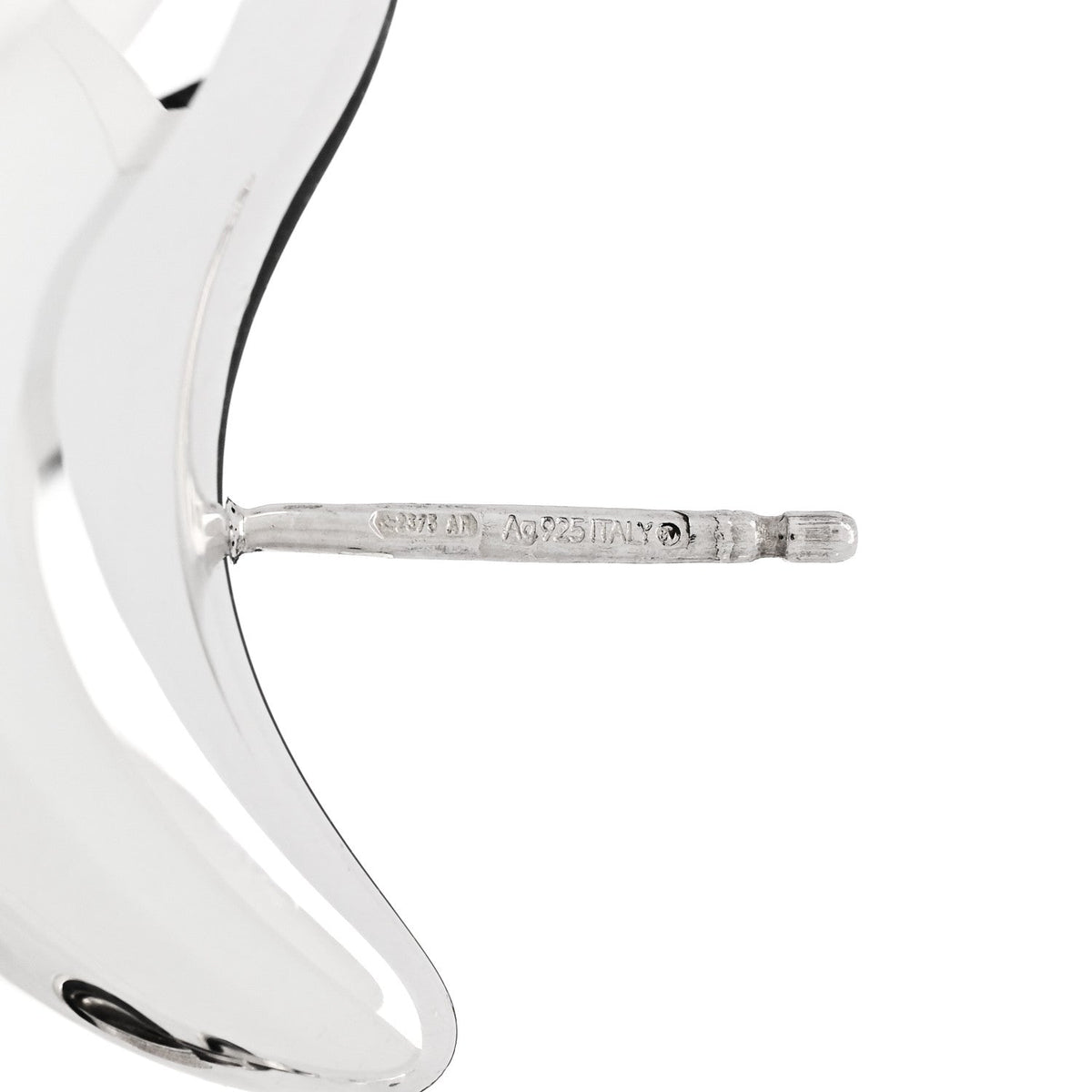 Bottega Veneta Sterling Silver Small Drop Earrings