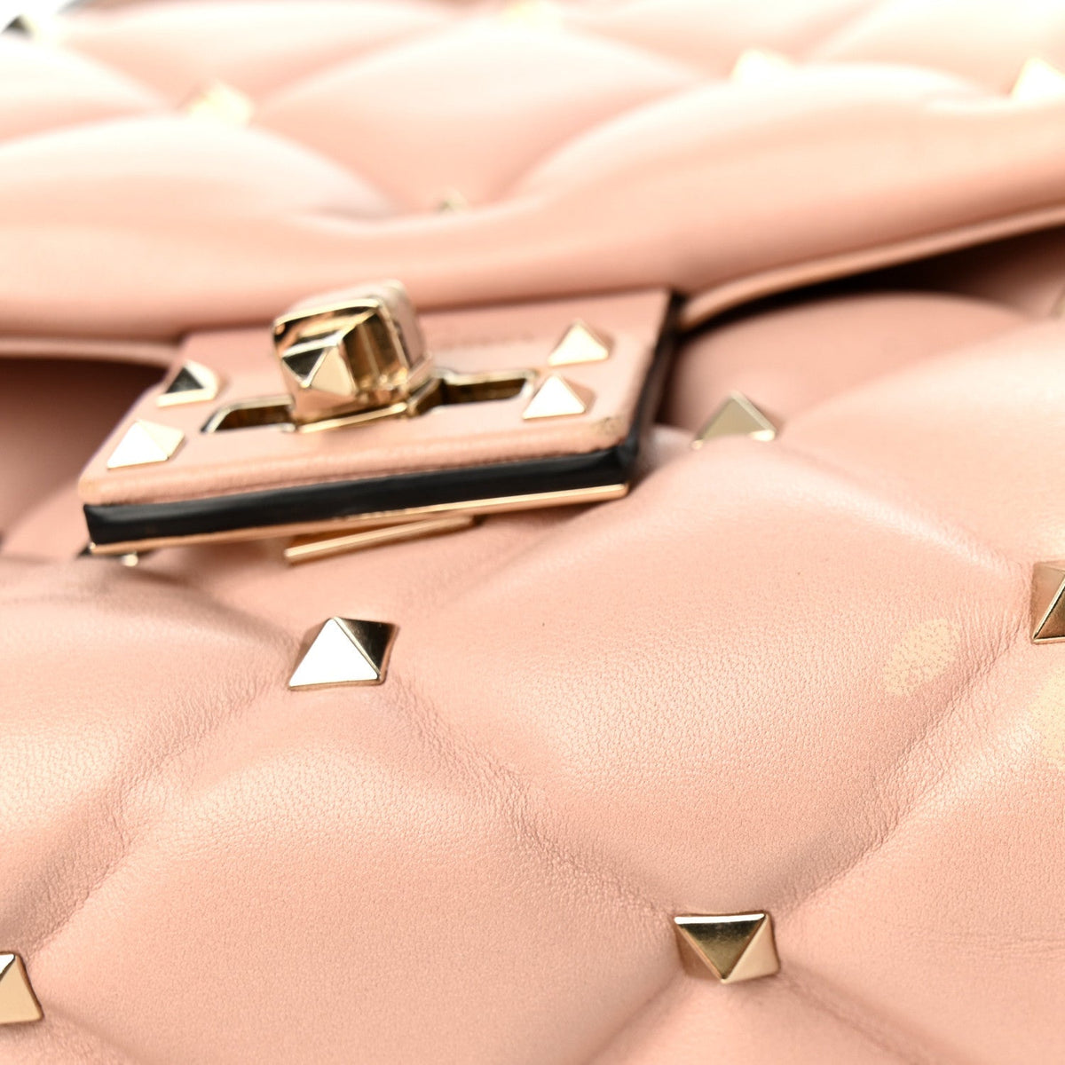 Valentino Garavani Nappa Medium Candystud Top Handle Bag Poudre 1984995