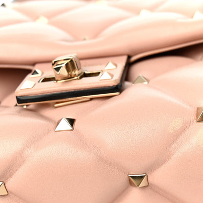 Valentino Garavani Nappa Medium Candystud Top Handle Bag Poudre 1984995