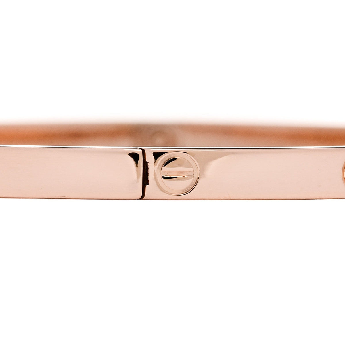 Cartier 18K Pink Gold 6 Diamond Small LOVE Bracelet 17
