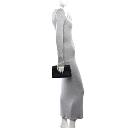 Hermes Swift Kelly Pochette Clutch Black
