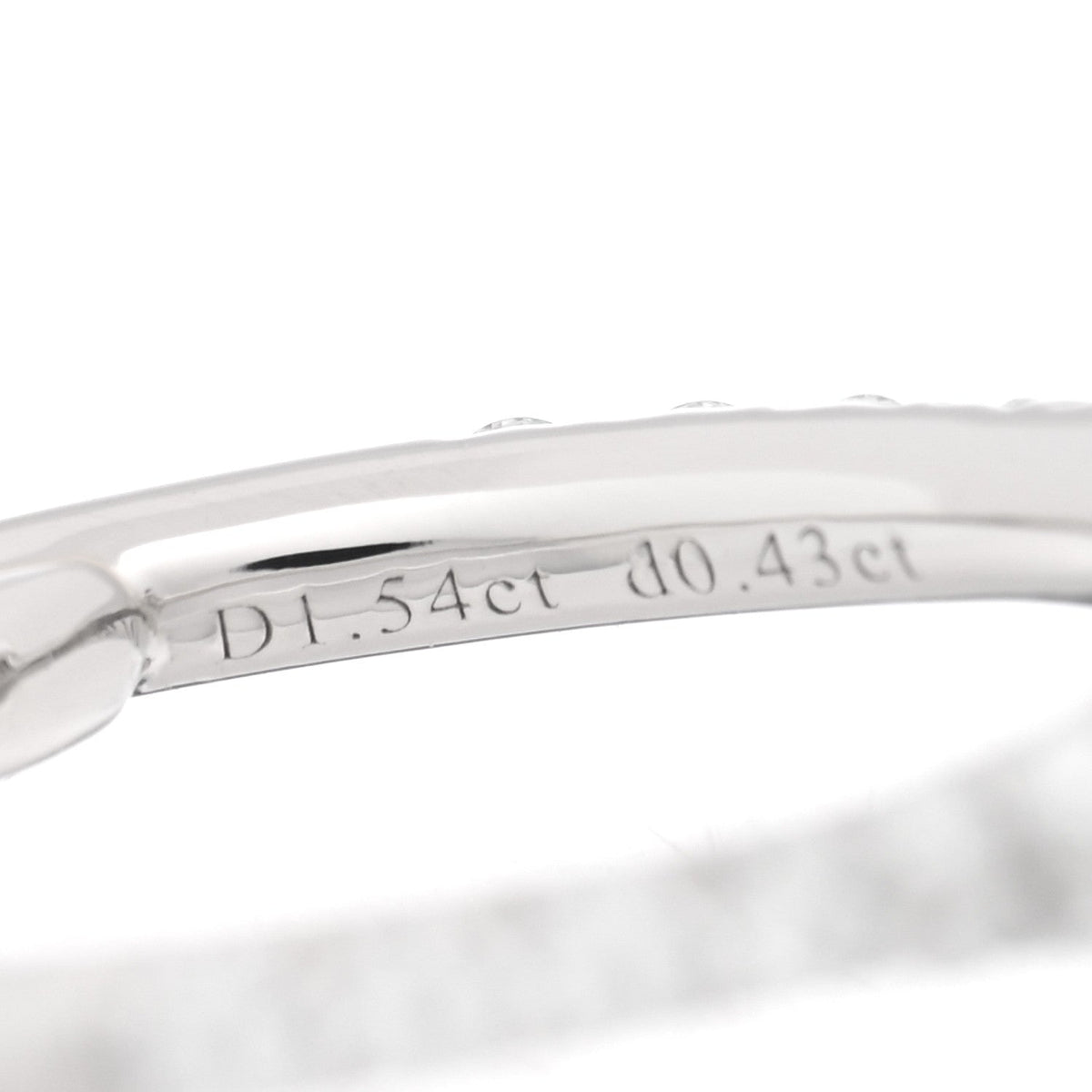 Tiffany Platinum Diamond 1.54ct Soleste Engagement Ring 43 2.5