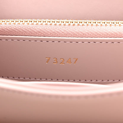 Celine Satinated Calfskin Mini 16 Top Handle Bag Bleached Pink