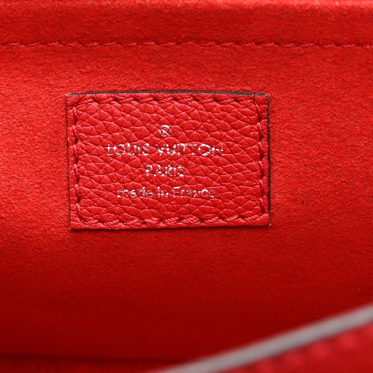 Louis Vuitton Soft Calfskin Mylockme Chain Bag BB Rubis