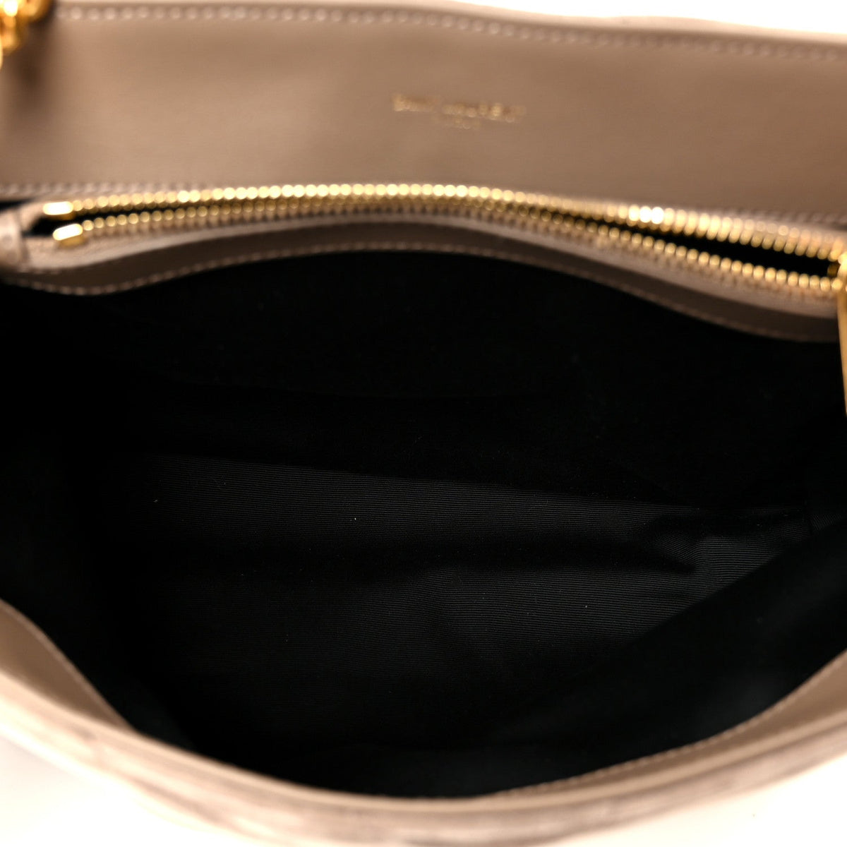 Saint Laurent Suede Y Quilted Medium Loulou Chain Satchel Taupe