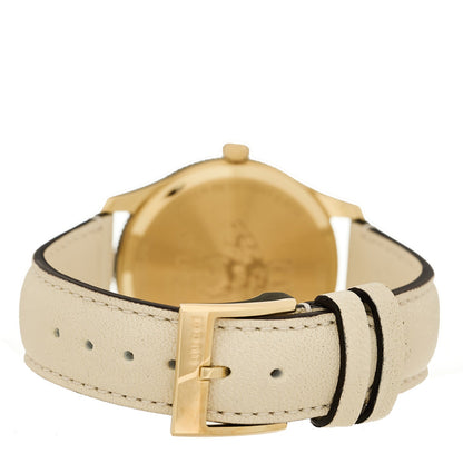 Gucci Stainless Steel Calfskin 36mm G-Timeless Bee Quartz Watch White
