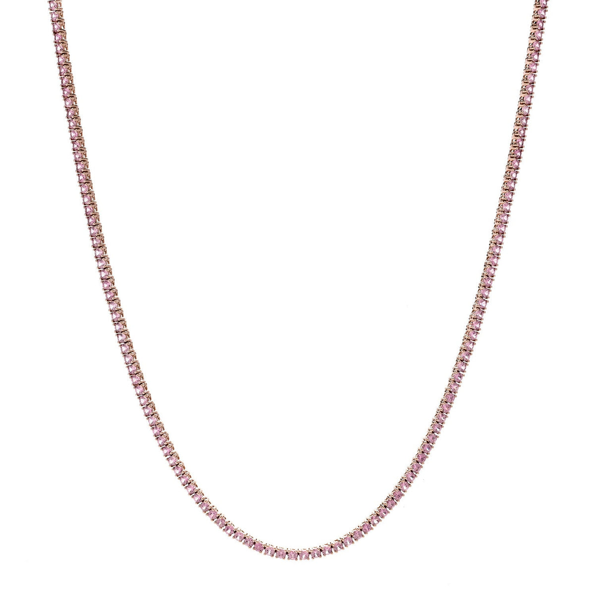 Anita Ko 18K Rose Gold Pink Sapphire Hepburn Choker Necklace