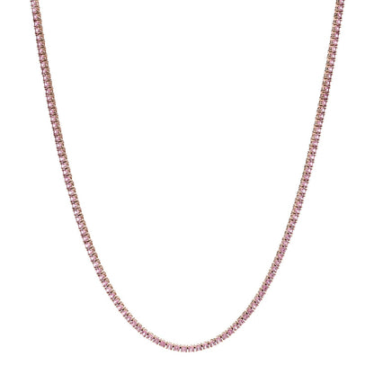 Anita Ko 18K Rose Gold Pink Sapphire Hepburn Choker Necklace