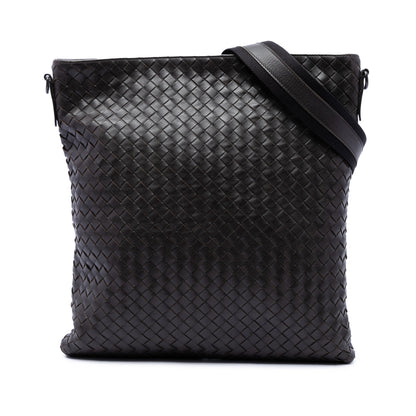 Flat Messenger Bag Intrecciato Nappa Medium
